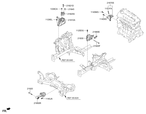 2021 Kia Niro  BOLT Diagram for 21991AO000