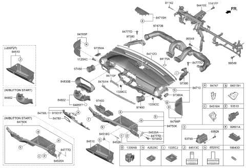 2021 Kia Forte  Switch Assy-Hazard Diagram for 93790M6000WK