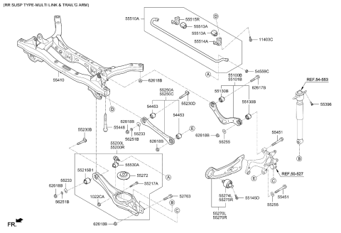 2019 Kia Forte Arm COMPL-Trailing, R Diagram for 55101F2BA0