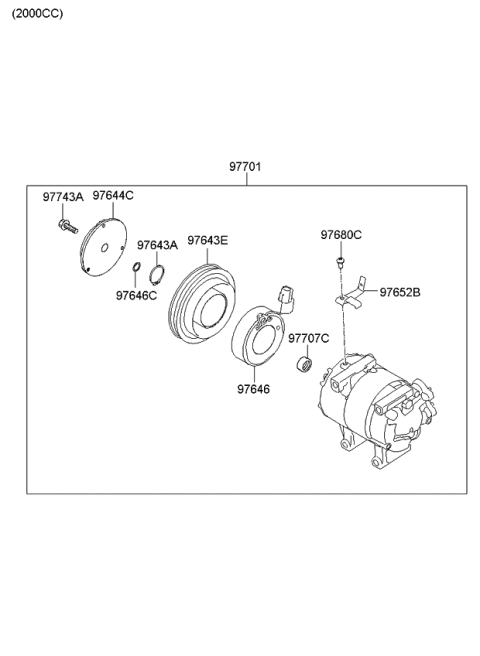 2010 Kia Soul Coil-Field Diagram for 976412K000