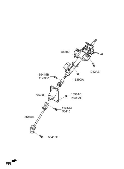 2006 Kia Sorento  Bolt Diagram for 563153E000