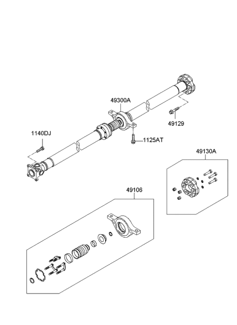 2012 Kia Sportage  Bolt Diagram for 491292B200