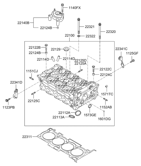 2011 Kia Sportage  Bolt Diagram for 1129508226K