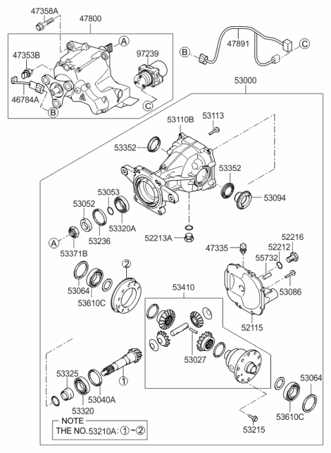 2013 Kia Sportage  Plug-Drain Diagram for 5307039000