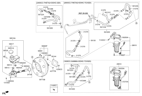 2020 Kia Optima  Intensifier-Vacuum Diagram for 591392W200