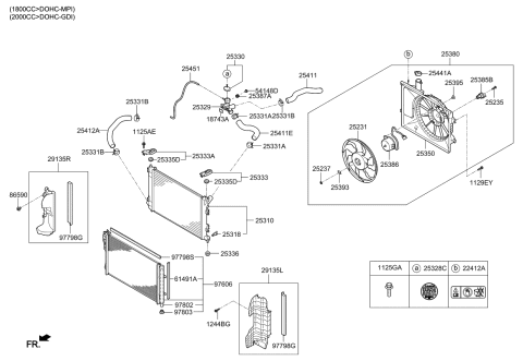 2014 Kia Forte  Bush-Steel & Rubber Diagram for 25341A5000