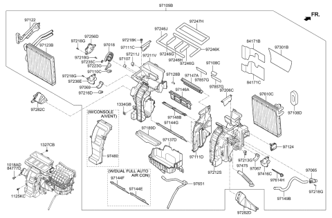 2016 Kia Forte Koup  Arm-Floor Door Diagram for 972233X000