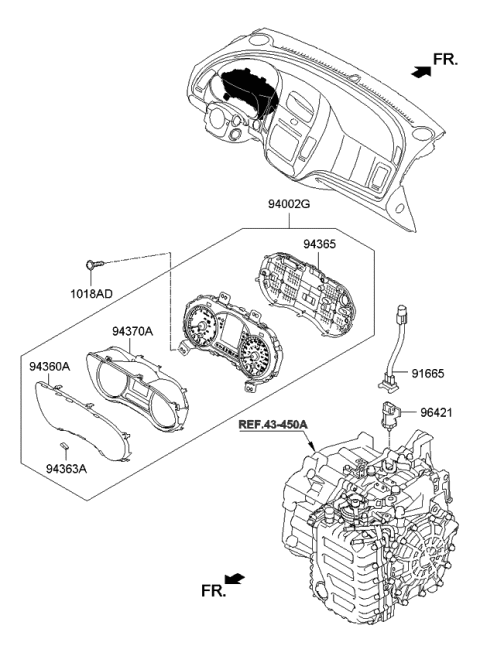 2014 Kia Forte Koup Cover-Cushion Diagram for 9421202000