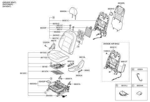 2016 Kia Forte Koup  Board Assembly-Front Back(P Diagram for 88390A7000DFR