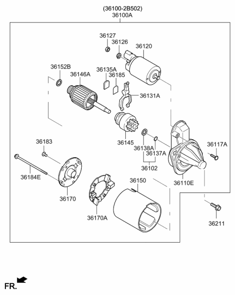 2016 Kia Forte  Switch Assembly-Starter Diagram for 361202B502