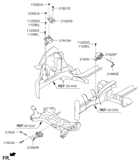 2016 Kia Forte  Bracket Assembly-TRANSAXLE Diagram for 2183030200