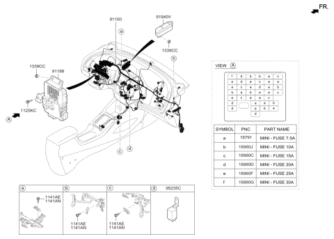 2014 Kia Forte Koup  Pac K Diagram for 91103A7120