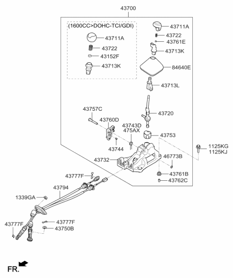 2016 Kia Forte Koup  Skirt Diagram for 43713A2100