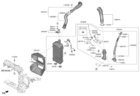 2022 Kia K5  Clip-Hose Diagram for 2548230006