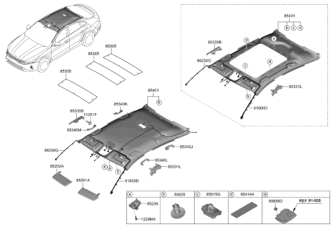 2021 Kia K5  Dual Lock Diagram for 85419L3000