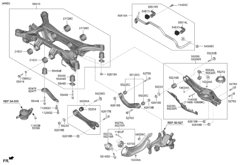 2023 Kia K5  Bush-Rr Trailing Arm Diagram for 55278L0000