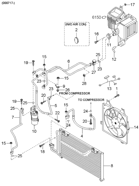2001 Kia Spectra  Clip Diagram for 1K2A161495