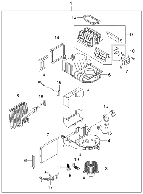 2000 Kia Spectra  Tube-Blower Motor Cooling Diagram for 971902D000