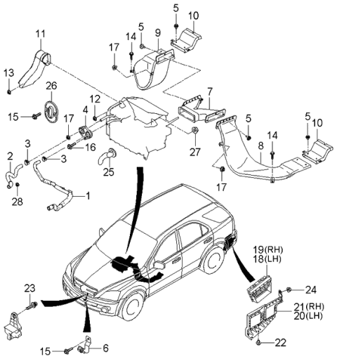 2006 Kia Sorento Bolt-Flange Diagram for 1140306083