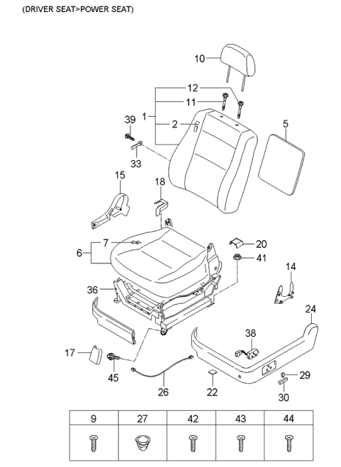 2006 Kia Sorento  Under Tray Assembly Diagram for 882903E000CY