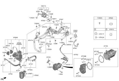 2024 Kia Niro EV  HOSE-DISCHARGE Diagram for 97762AO200
