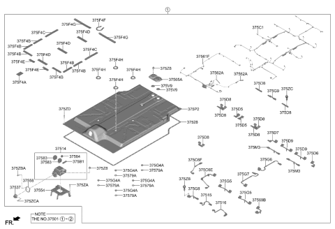 2024 Kia Niro EV  SCREW-BATTERY C TYPE Diagram for 375ZCAO000