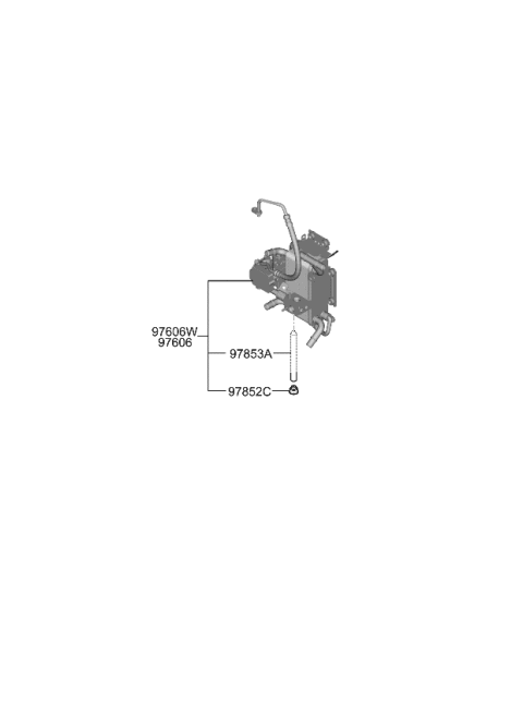 2024 Kia Niro EV  DESICCANT ASSY-RECEI Diagram for 97853AO200