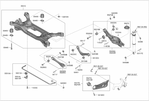 2024 Kia Niro EV  ARM COMPLETE-REAR UP Diagram for 55120AABA0