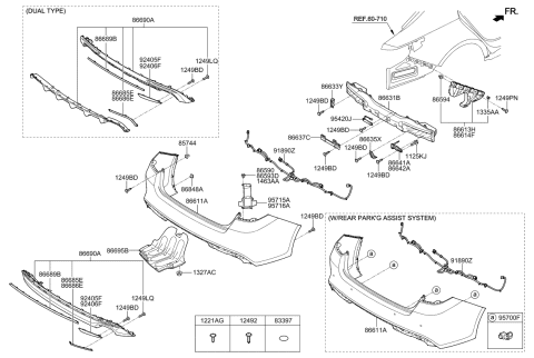 2017 Kia Optima Unit Assembly-Bsd, LH Diagram for 95811D4000