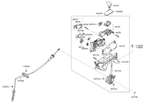 2017 Kia Optima  Sensor Assembly Diagram for 46780D4100