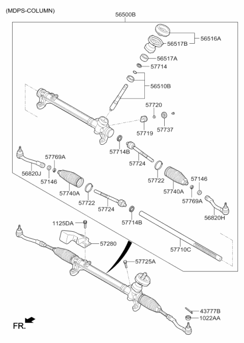 2017 Kia Optima  Packing-Dust Diagram for 56517C2000