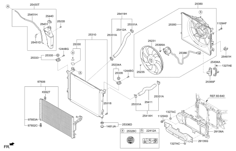 2017 Kia K900  INSULATOR-Radiator Mounting Diagram for 253353M000
