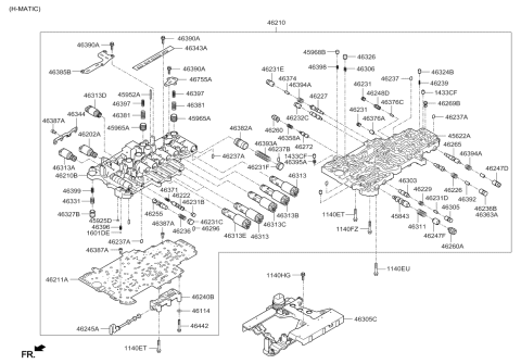 2016 Kia K900  Body-Valve, Manual Diagram for 462404E220