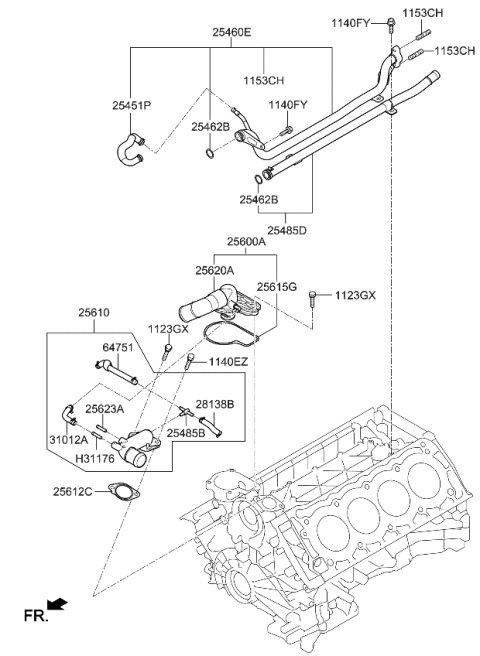 2016 Kia K900  Nipple Diagram for 2562339000