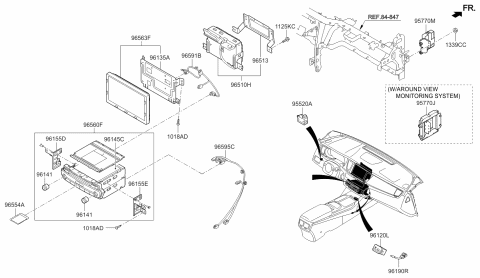 2017 Kia K900 Cable Assembly-LVDS Diagram for 965903TCA0