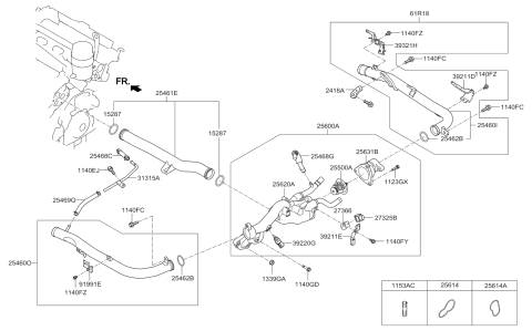 2016 Kia K900 CONDENSER Assembly-Ignition Diagram for 273252B010