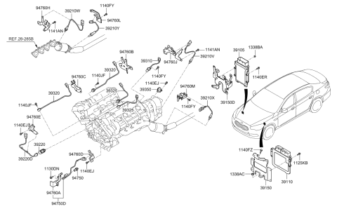 2016 Kia K900  Bolt-Flange Diagram for 1140306127S