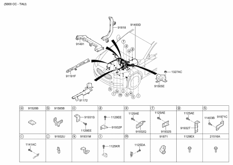 2016 Kia K900  Bolt-Washer Assembly Diagram for 813893M000
