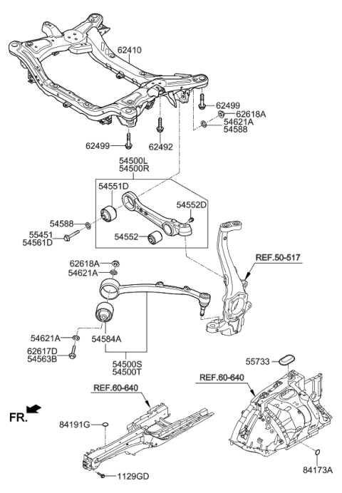 2016 Kia K900 Stopper"A" Diagram for 545533M000