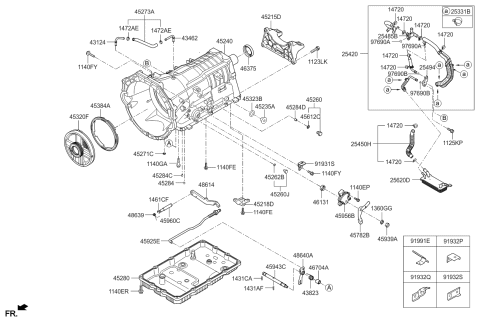 2016 Kia K900  Warmer-ATF Diagram for 25620B1600