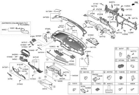 2020 Kia Cadenza  Pac K Diagram for 84715F6000WK