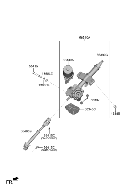2020 Kia Rio  Cable Assembly-Sensor Diagram for 56397J0000