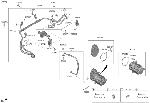 2024 Kia Niro  CAP-CHARGE VALVE, LO Diagram for 97811H5000