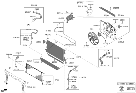 2024 Kia Niro  TANK ASSY-RESERVOIR Diagram for 25430AT000