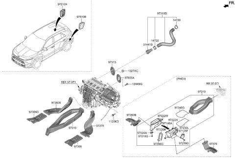2023 Kia Niro  BRACKET Diagram for 97295AT300