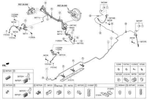 2016 Kia Sportage  Insulator(C)-Rubber Diagram for 57240D3000
