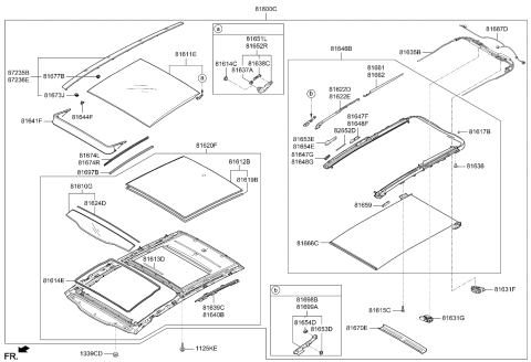 2016 Kia Sportage  Harness-PANORAMAROOF Diagram for 81678D9000