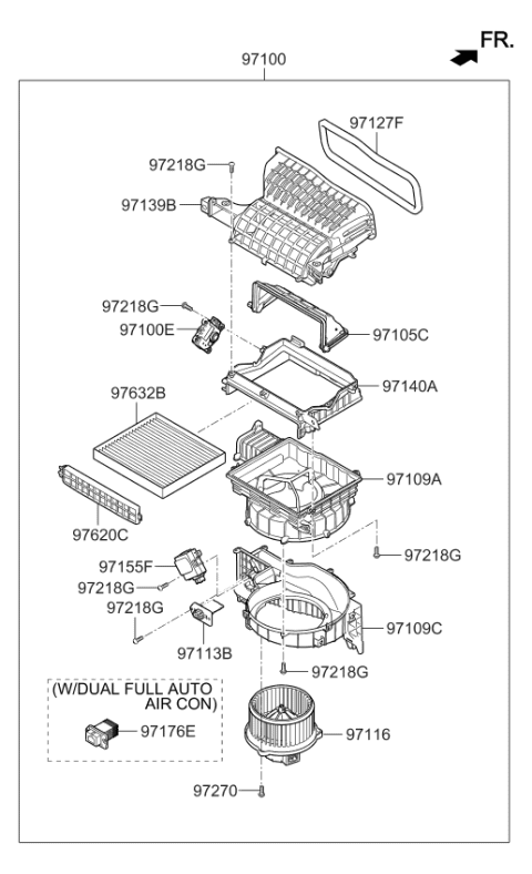 2016 Kia Sportage Resistor Diagram for 97128D1000