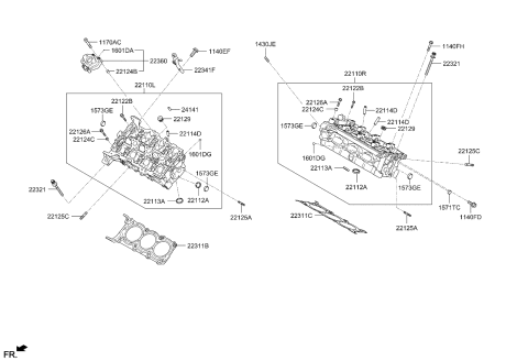 2015 Kia K900  Bolt Diagram for 223623CGA0