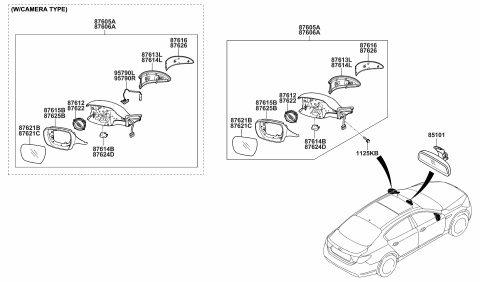 2015 Kia K900  Pac K Diagram for 876253T000